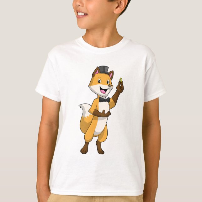Fox as Groom mit Hochzeitsring T-Shirt (Vorderseite)