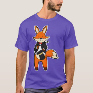 Fox as Magician mit Zauberstab-Hut T-Shirt