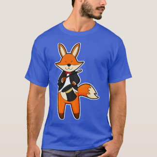 Fox as Magician mit Zauberstab-Hut T-Shirt