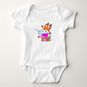 Fox as Nurse with Spritze Baby Strampler