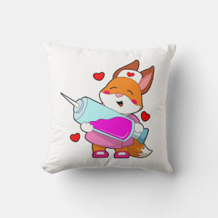 Fox as Nurse with Spritze Kissen