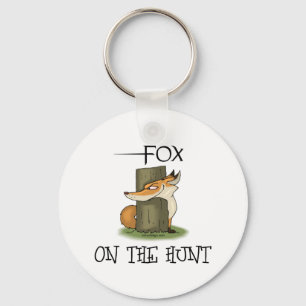 Fox auf der Jagd Schlüsselanhänger