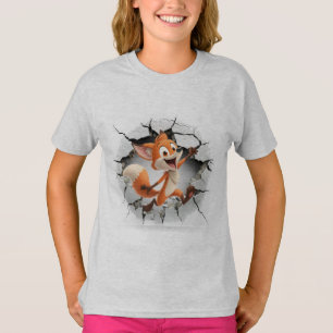 Fox aus einer gebrochenen Wand T-Shirt