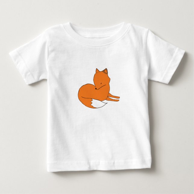 Fox Baby Fine Jersey T - Shirt, White T-shirt (Vorderseite)