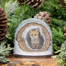 Fox baby in the winter schneekugeln