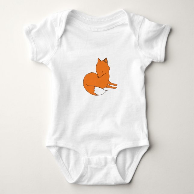 Fox Baby Jersey Bodysuit Strampler (Vorderseite)