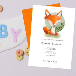 Fox Baby Shower Einladung