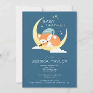 Fox Baby Shower Party Einladung