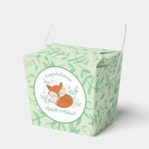 Fox Baby Shower Woodland Tiere Geschenkschachtel
