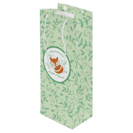 Fox Baby Shower Woodland Tiere Geschenktüte Für Weinflaschen