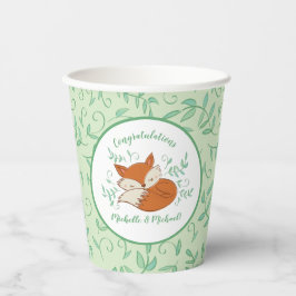 Fox Baby Shower Woodland Tiere Pappbecher