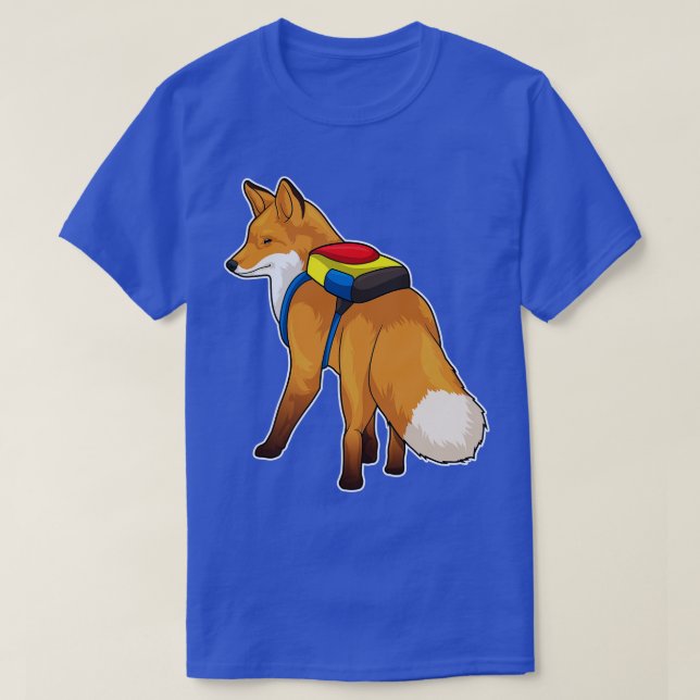 Fox-Backpack T-Shirt (Design vorne)