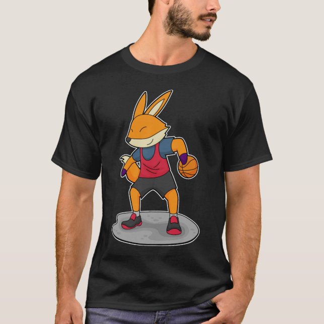 Fox Basketball-Spieler Basketball T-Shirt (Vorderseite)