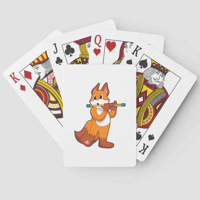 Fox bei Musik mit Flute.PNG Spielkarten (Rückseite)