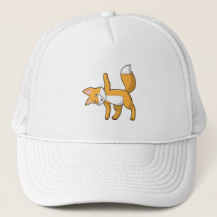 Fox bei Yoga Stretching Truckerkappe