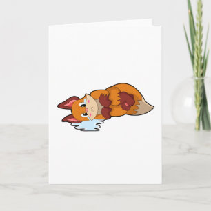 Fox beim Weinen Karte