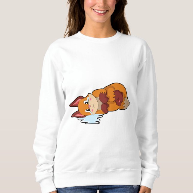 Fox beim Weinen Sweatshirt (Vorderseite)