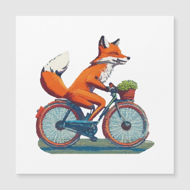 Fox Bicycle Magnetkarte (Vorderseite)