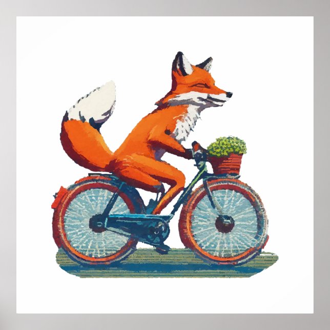 Fox Bicycle Poster (Vorne)