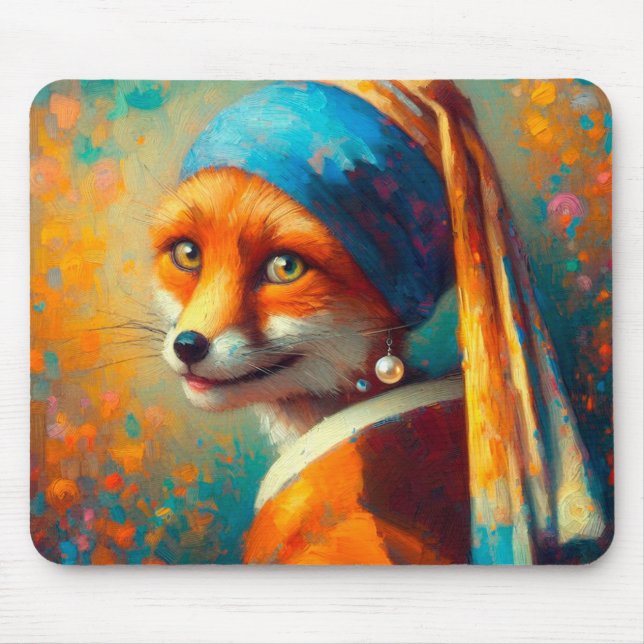 Fox-Bild Mousepad (Vorne)