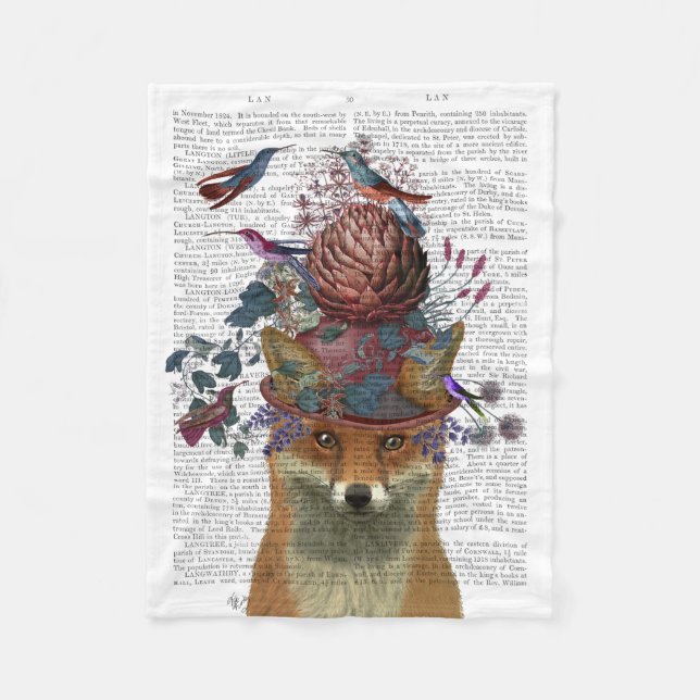 Fox Birdkeeper mit Artichoke Fleecedecke (Vorderseite)