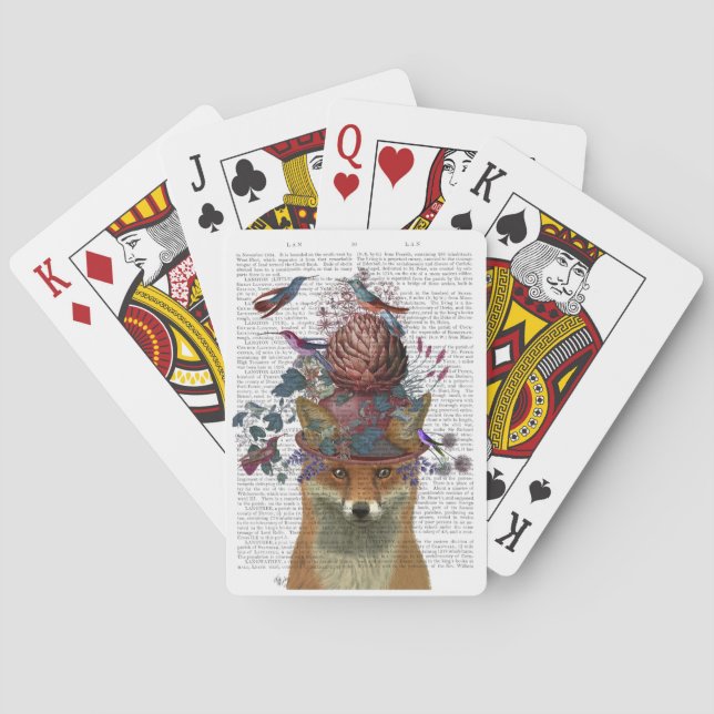 Fox Birdkeeper mit Artichoke Spielkarten (Rückseite)