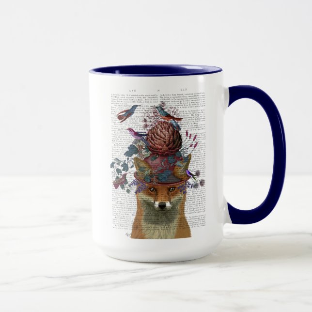 Fox Birdkeeper mit Artichoke Tasse (Rechts)