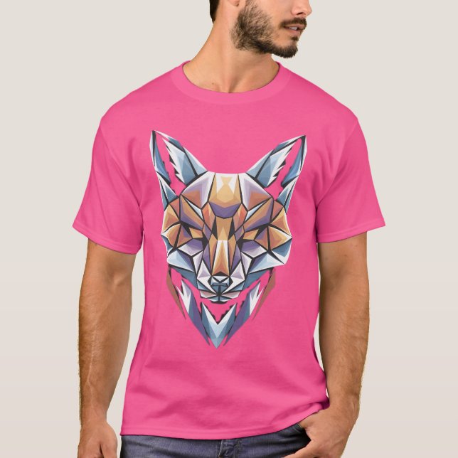 Fox Blue Eyes Animal Fox T-Shirt (Vorderseite)