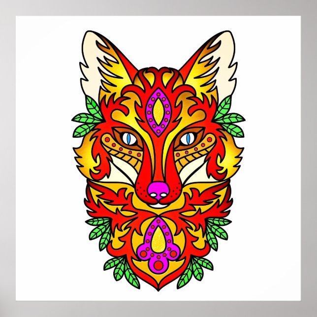 Fox boho poster (Vorne)