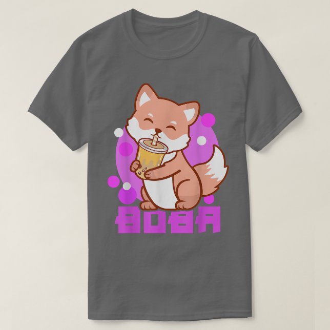 Fox Bubble Tee Anime Boba Kawaii Neko Girls (Design vorne)