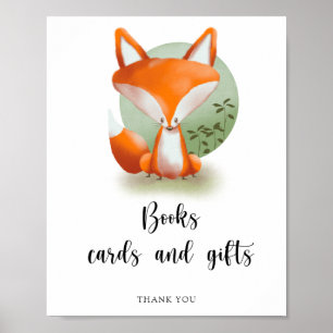 Fox - cartes de livres et affiche de cadeaux