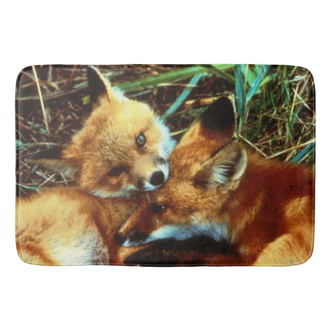 Fox Couple Badematte (Vorderseite)