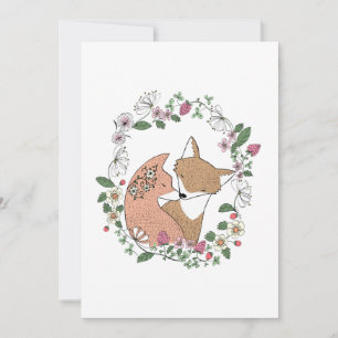 Fox Couple Hochzeit Einladung Woodland Hochzeit