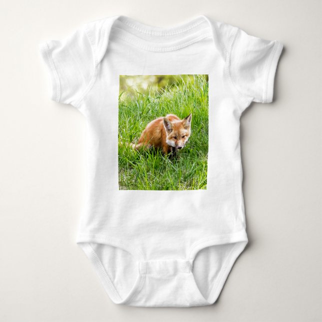 Fox Cub Baby Strampler (Vorderseite)