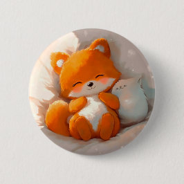 Fox cub button