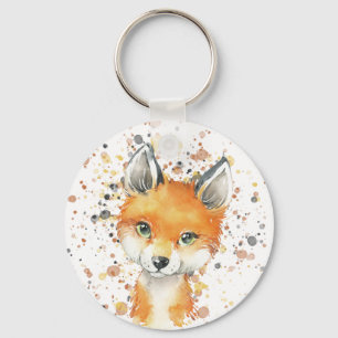 Fox cub watercolour high tops gel mouse mat footba schlüsselanhänger