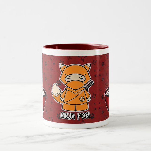 Fox de Ninja ! Avec la tasse de bol de riz (Centre)