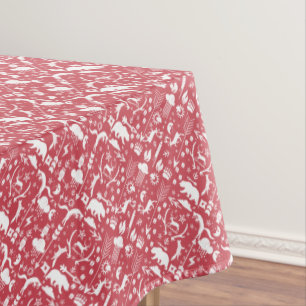 Fox Deer Bear Muster Hütte Jagdloge Tischdecke