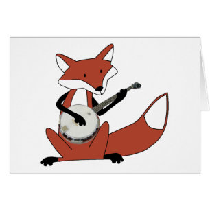 Fox, der das Banjo spielt