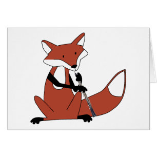 Fox, der das Oboe spielt