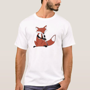 Fox, der das Oboe spielt T-Shirt
