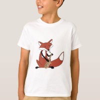 Fox, der das Saxophon spielt