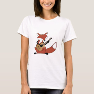 Fox, der die Gitarre spielt T-Shirt