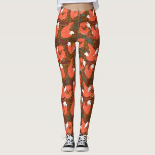 Fox-Druck-Leggings Leggings