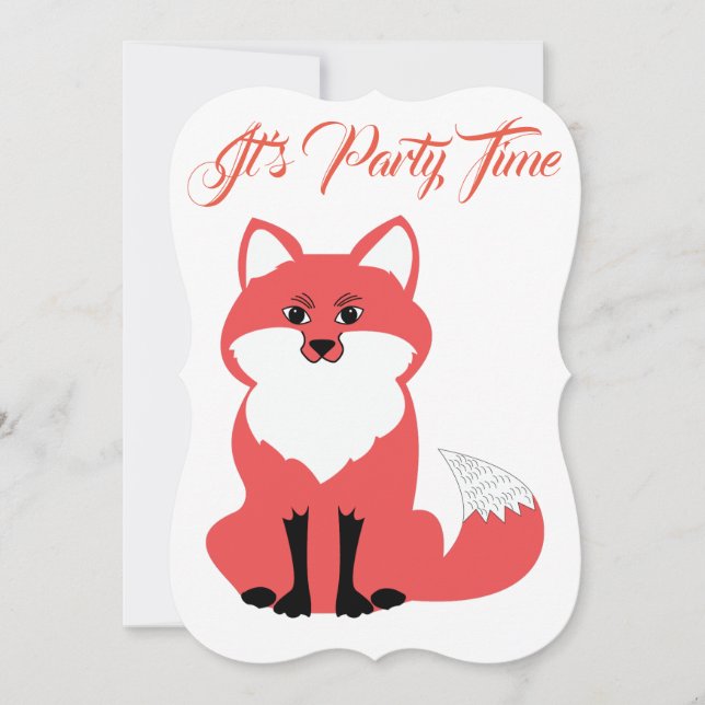 Fox-Einladung Einladung (Vorderseite)