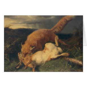 Fox et lièvres, 1866