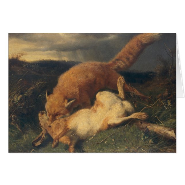 Fox et lièvres, 1866 (Devant horizontal)