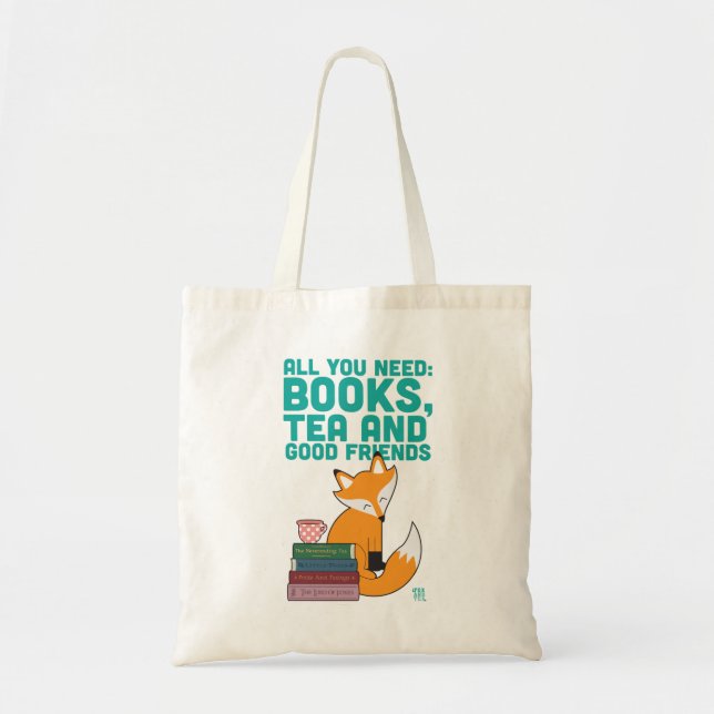 Fox et sac fourre-tout à Books&Friends de thé (Devant)