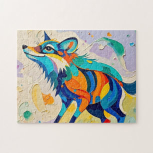 Fox Expressive abstrakte Tierkunst