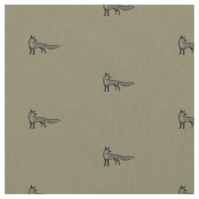 Fox fabric - earth colour stoff (Nahaufnahme)